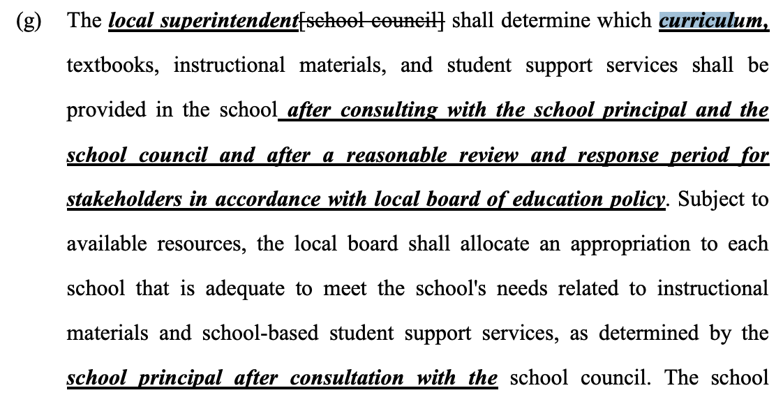 SB1 Proposed Curriculum Statute